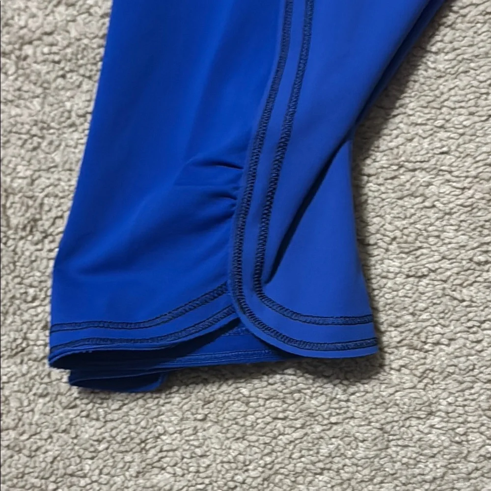 Lululemon Blue Crop Leggings Sz8 17” inseam - Picture 5 of 6